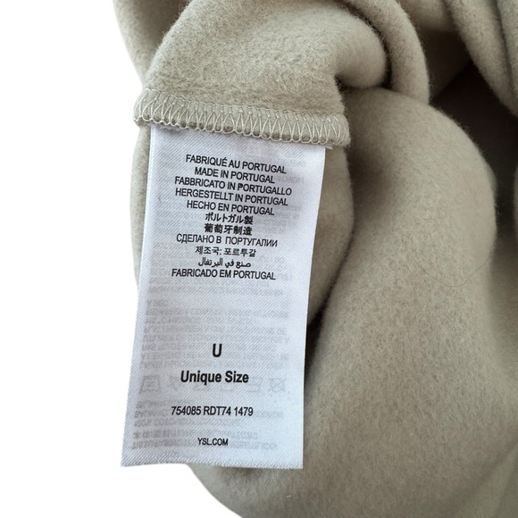 Yves Saint Laurent YSL 100% Cotton‎ Fleece Logo Shoulder Tote Bag - Picture 8 of 9